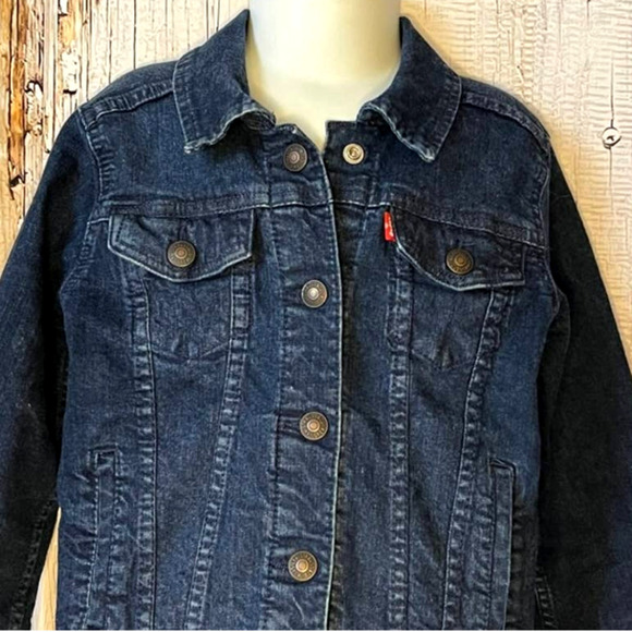 LEVI'S KIDS CLASSIC DENIM TRUCKERS JACKET SIZE 6 5-6 YEARS BOYS OR GIRLS - Picture 2 of 7